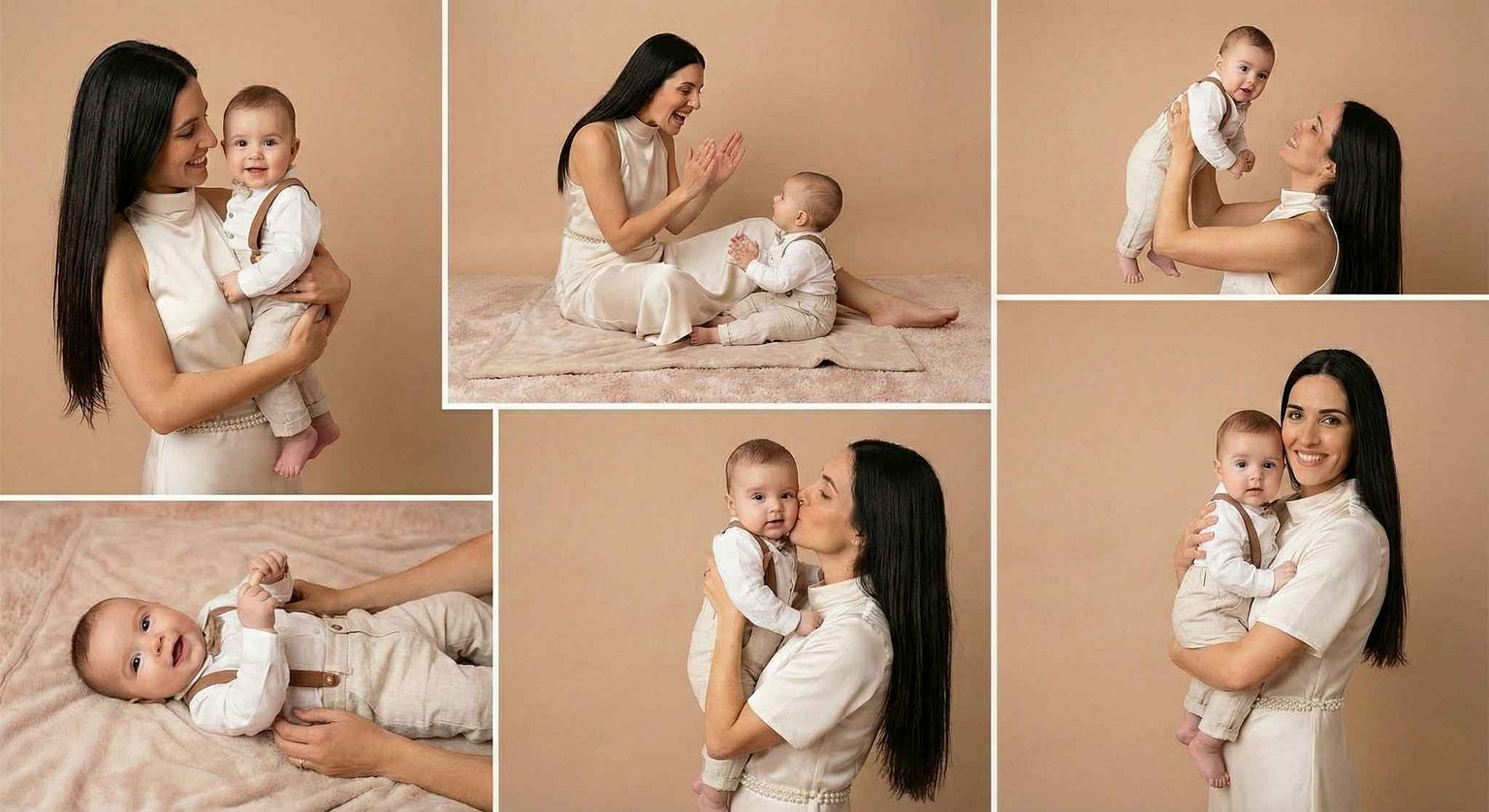 Sesión fotos con mi bebé en estudio