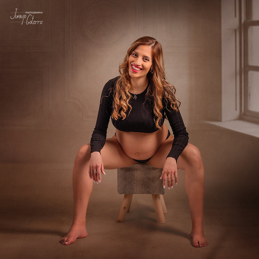 fotos bonitas premama en estudio