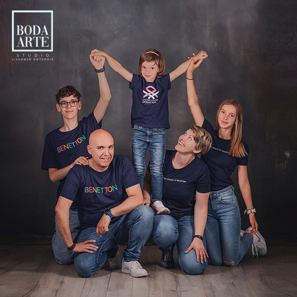 Fotos originales de retrato en familia